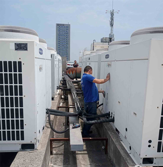 香坊中央空调制热和不制冷系统维修方法